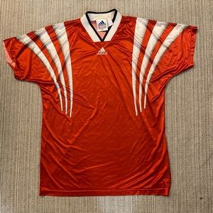 Vintage Adidas Football Soccer Jersey Made in USA XL